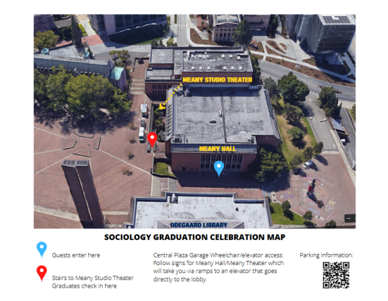 Map of Meany Hall Check in 