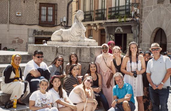 Students in Segovia, August 2019