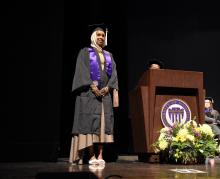 Aliya Adan, 2025 Albert W. Black Undergraduate Community Service Award Recipient