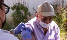 A man receives a vaccination in East Hollywood, Los Angeles last week
