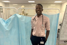 Malone Muwkende, a medical student at St. George's University of London