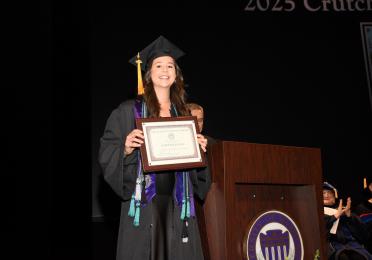 Caroline Hale, recipient of the 2025 Crutchfield-Tolnay Award