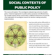 SOC 201 B Social Contexts of Public Policy, Patrick Greiner