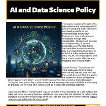 Flyer for SOC 401 C AI and Data Science Policy 
