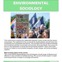 Flyer for SOC 301 B in SUM 2025