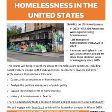 Flyer for SOC 301 A Homelessness in the US 